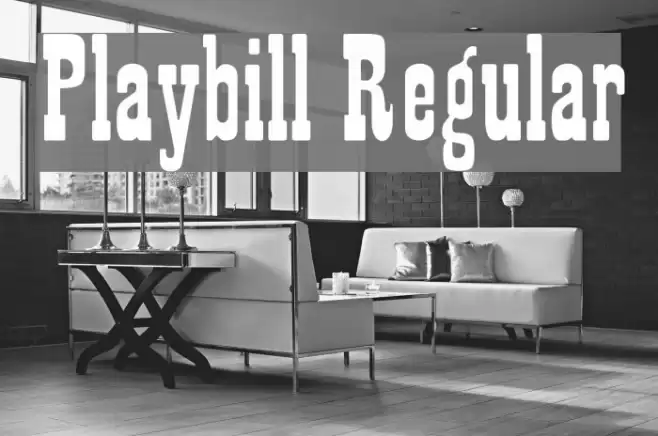 Playbill Regular Font examples