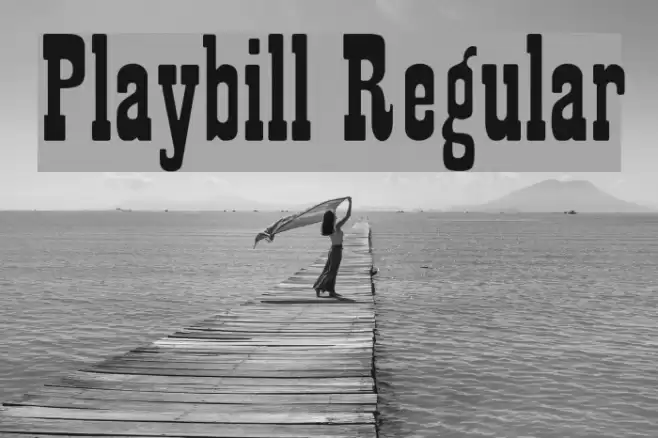 Playbill Regular Font examples