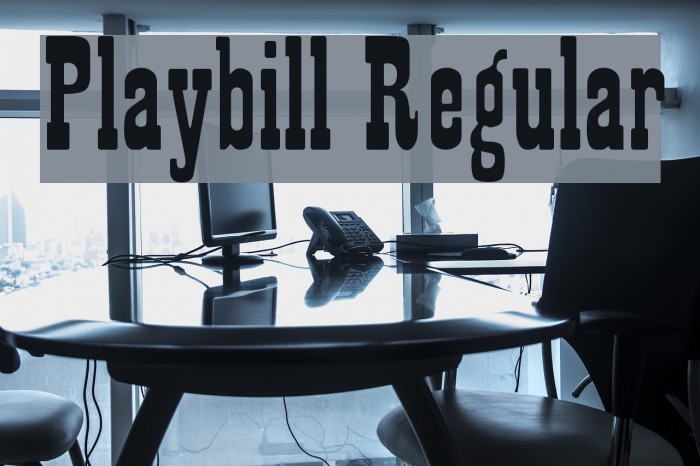 Playbill Regular Example 3