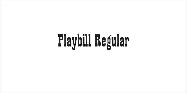 Playbill Regular Logo