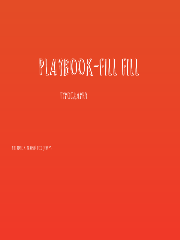 Playbook-Fill Fill Poster