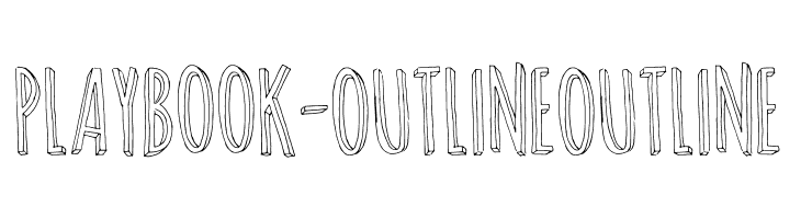 Playbook-Outline Outline फ़ॉन्ट