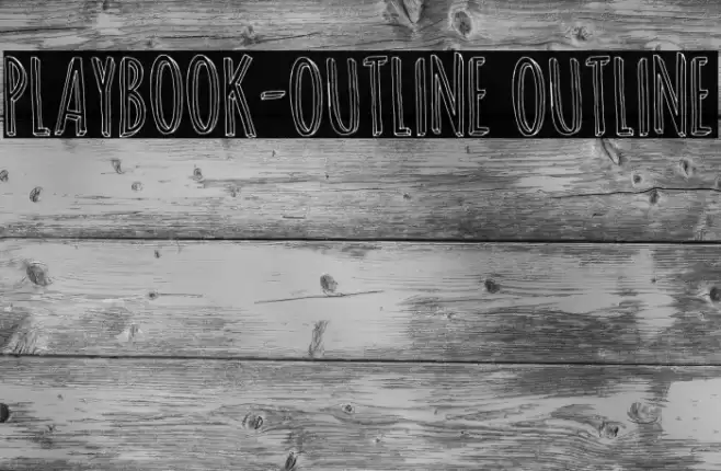 Playbook-Outline Outline Шрифта examples