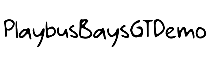 Playbus Bays GT Demo  font caratteri gratis