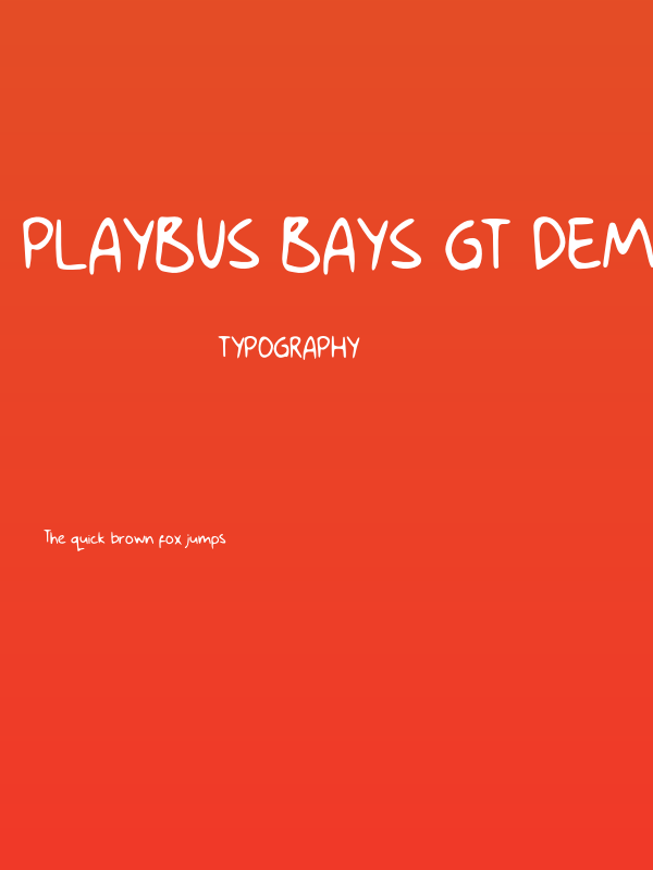 Playbus Bays GT Demo Poster
