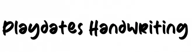 Playdates Handwriting  フリーフォントのダウンロード