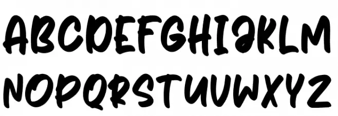 Playdates Handwriting フォント 大文字