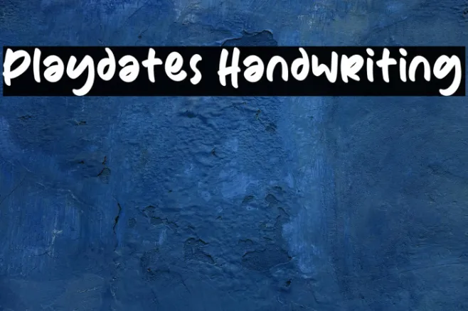 Playdates Handwriting Example 1