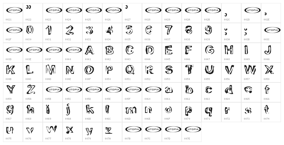 Playdough Character Map