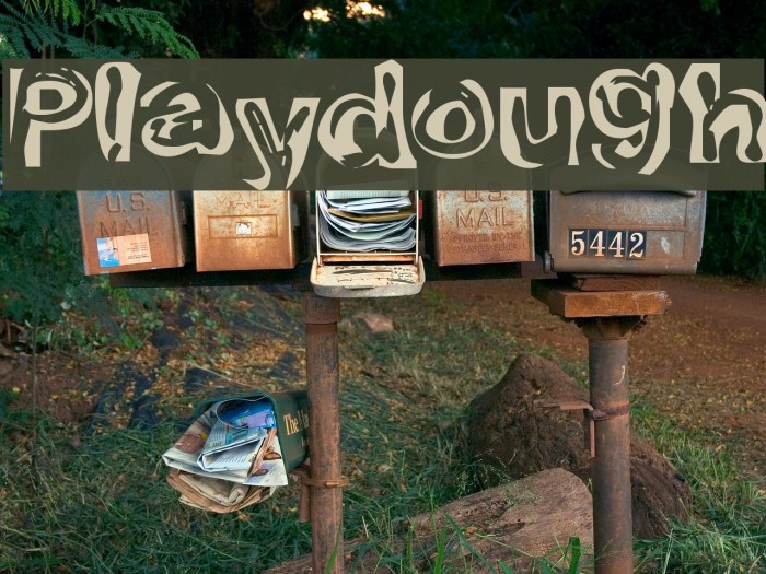 Playdough Font examples