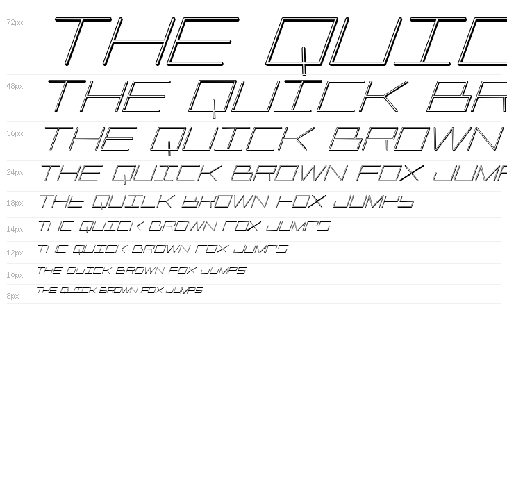 Player 1 Up 3D Italic Waterfall