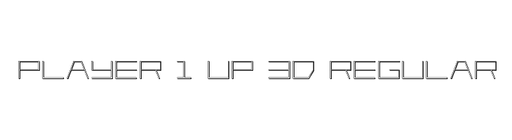 Player 1 Up 3D Regular  नि: शुल्क फ़ॉन्ट्स डाउनलोड