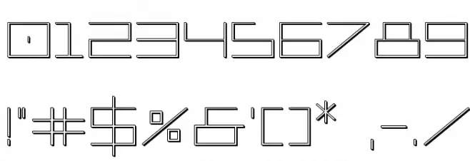 Player 1 Up 3D Regular Schriftart Anderer Schreiben