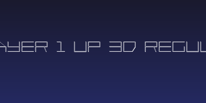 Player 1 Up 3D Regular Social Header