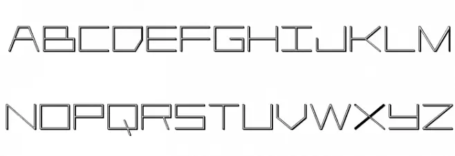 Player 1 Up 3D Regular Schriftart Kleinbuchstaben
