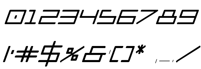 Player 1 Up Black Italic Font OTHER CHARS