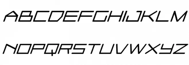 Player 1 Up Black Italic Schriftart Groß