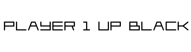 Player 1 Up Black  font caratteri gratis