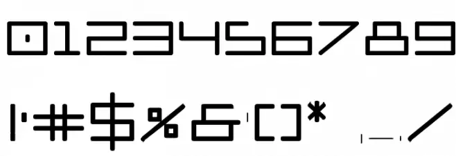 Player 1 Up Black Font OTHER CHARS