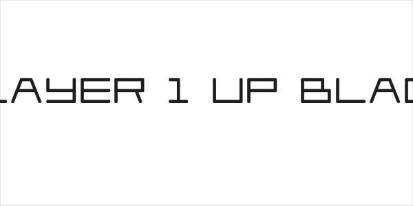 Player 1 Up Black Logo