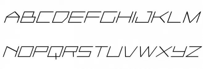 Player 1 Up Bold Italic Font Litere mari