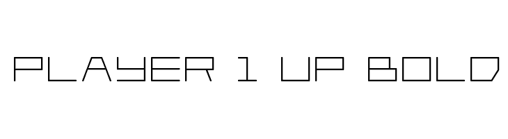 Player 1 Up Bold  Descarca Fonturi Gratis
