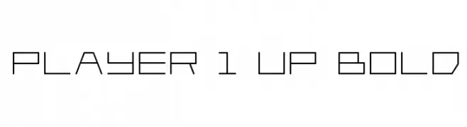 Player 1 Up Bold  नि: शुल्क फ़ॉन्ट्स डाउनलोड