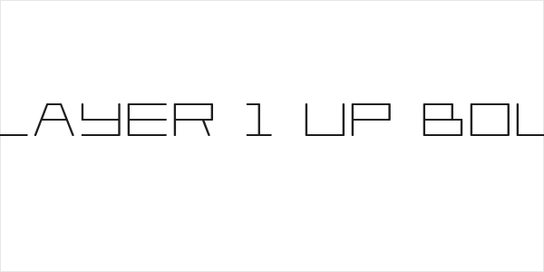 Player 1 Up Bold Logo