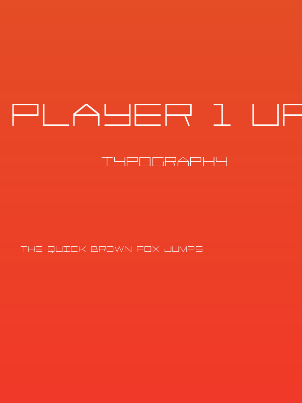 Player 1 Up Bold Poster