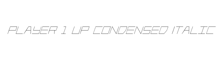Player 1 Up Condensed Italic  baixar fontes gratis