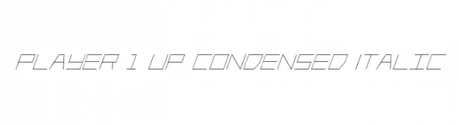 Player 1 Up Condensed Italic 