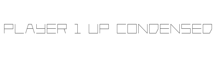 Player 1 Up Condensed  les polices de caractères gratuit tlcharger
