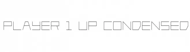 Player 1 Up Condensed  नि: शुल्क फ़ॉन्ट्स डाउनलोड