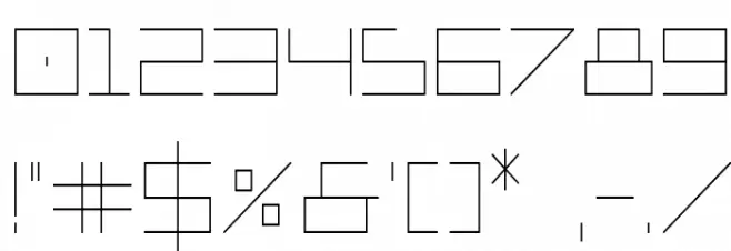 Player 1 Up Condensed Font OTHER CHARS