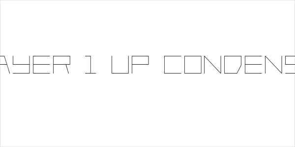Player 1 Up Condensed Logo