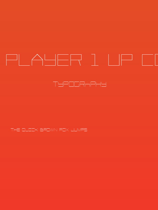 Player 1 Up Condensed Poster