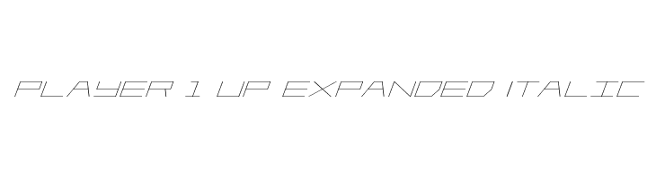 Player 1 Up Expanded Italic  Frei Schriftart Herunterladen