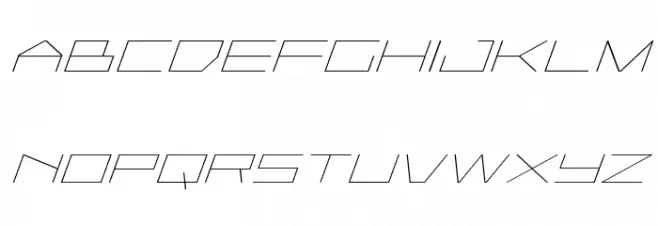 Player 1 Up Expanded Italic Polices MAJUSCULES