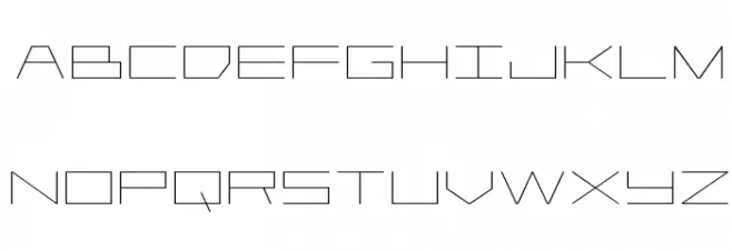 Player 1 Up Expanded Schriftart Kleinbuchstaben