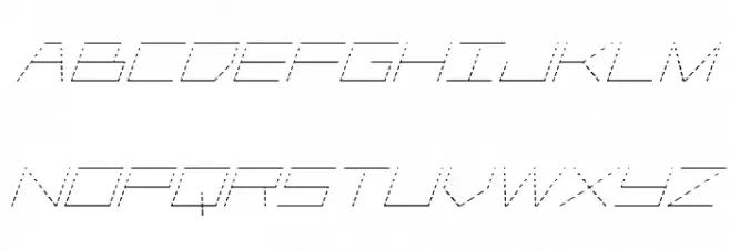 Player 1 Up Gradient Italic Шрифта строчной