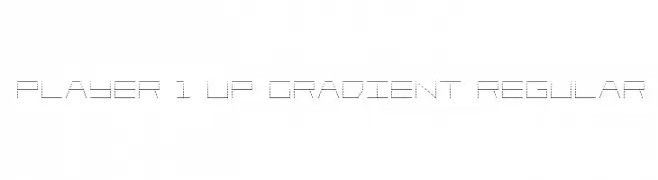 Player 1 Up Gradient Regular  नि: शुल्क फ़ॉन्ट्स डाउनलोड