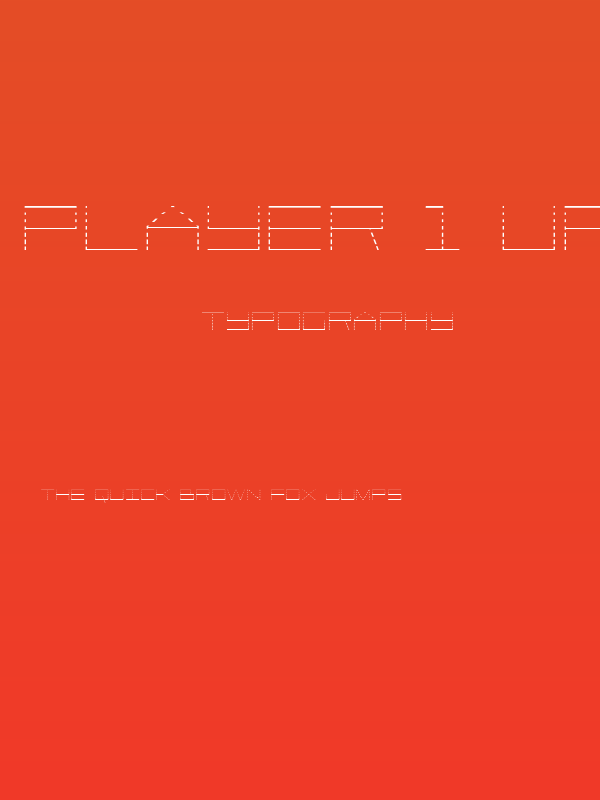 Player 1 Up Gradient Regular Poster