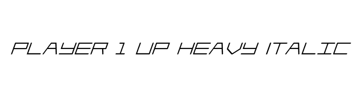 Player 1 Up Heavy Italic  لخطوط تنزيل