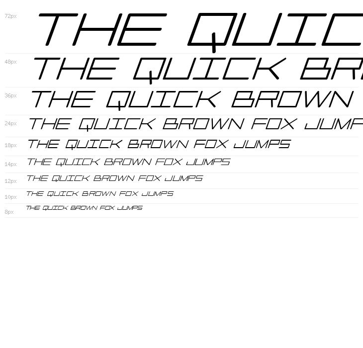 Player 1 Up Heavy Italic Waterfall