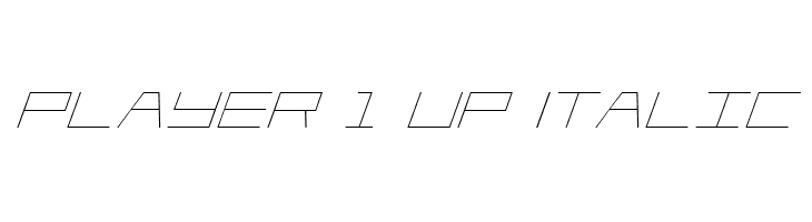 Player 1 Up Italic  Fuentes Gratis Descargar