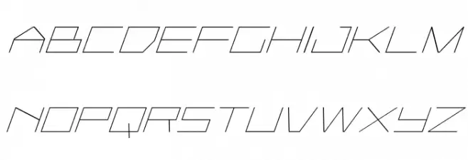 Player 1 Up Italic Font Litere mari