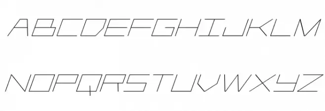 Player 1 Up Italic 字体 小写