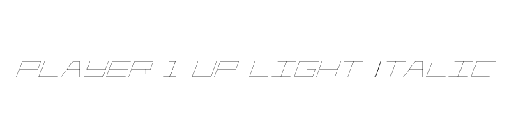 Player 1 Up Light Italic  لخطوط تنزيل