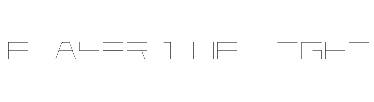 Player 1 Up Light  免费字体下载