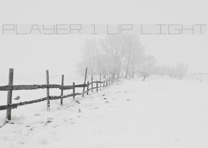 Player 1 Up Light Font examples